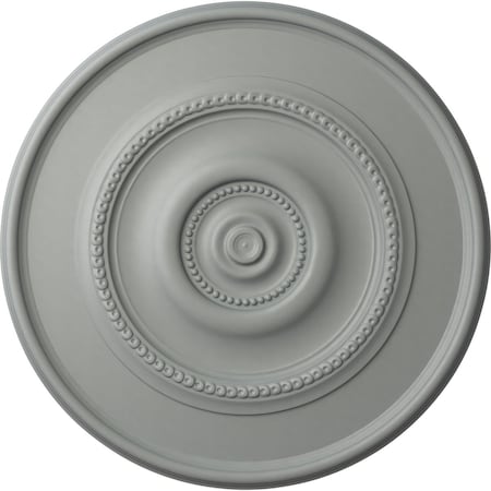 Ekena Millwork Traditional Reece Ceiling Medallion (Fits Canopies up to 5 7/8"), 24 3/8"OD x 1 1/8"P, Primed White CM24RE